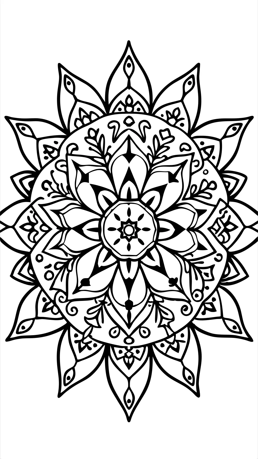 coloriage adulte mandala